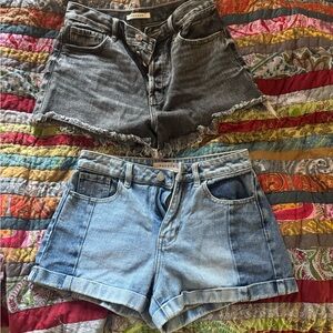 2 pairs of Pacsun Jean shorts- size 24/25